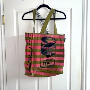 Vintage Andy Warhol thick canvas bag